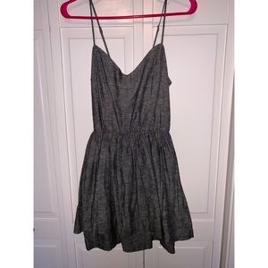 Gray layered dress